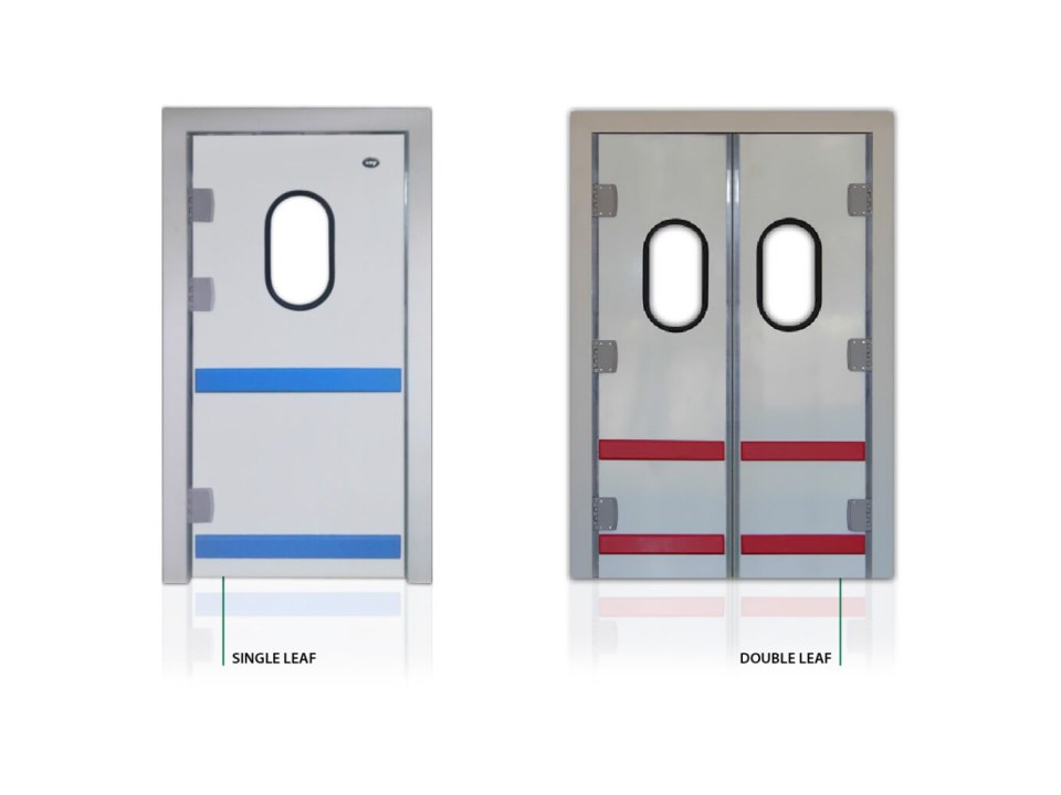 Swing polyethylene door