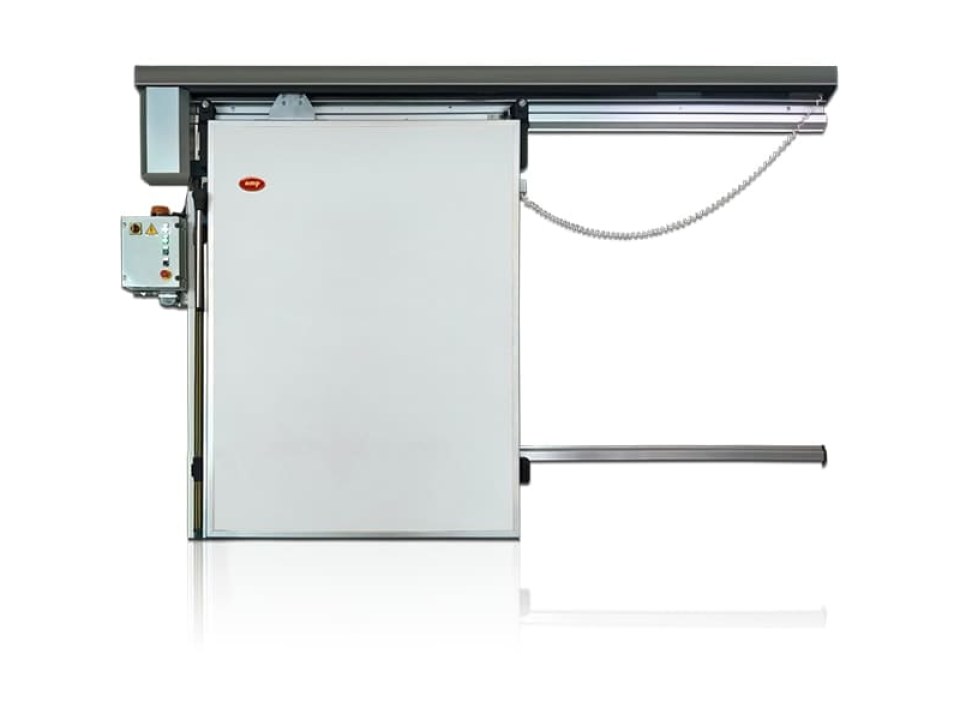 Electric sliding door for cold rooms Electric sliding door for cold rooms