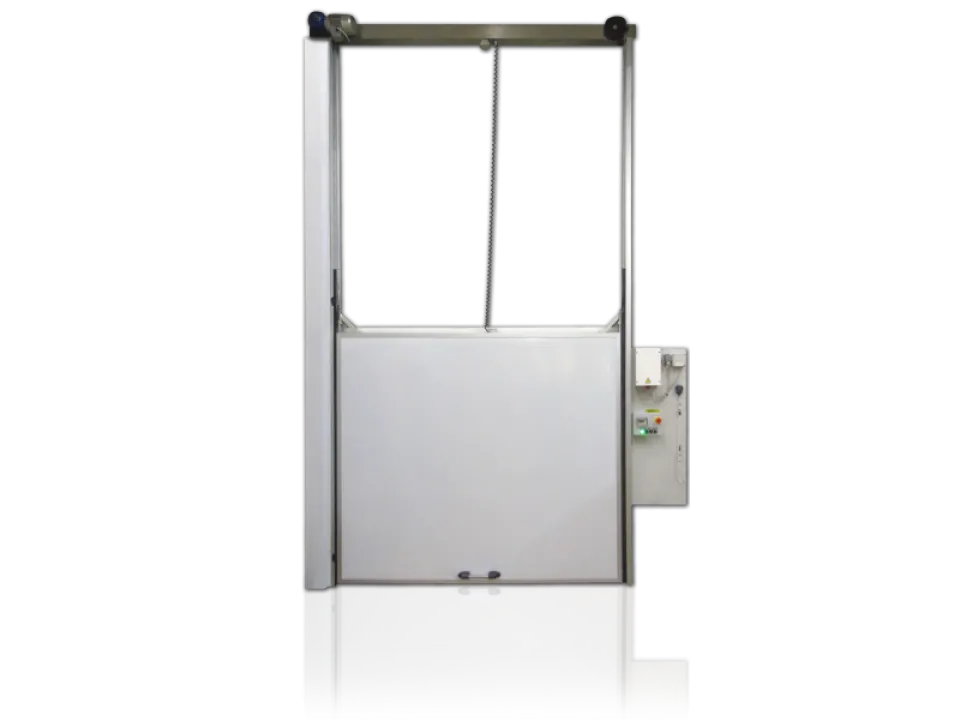  Vertical sliding cold room door