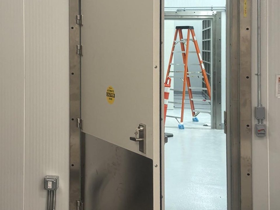 AMP Fire rated hinged and sliding cold storage door for Royal BC Museum in Victoria City (Canada)