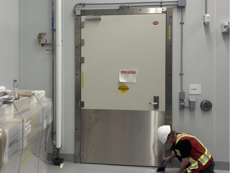 AMP Fire rated hinged and sliding cold storage door for Royal BC Museum in Victoria City (Canada)