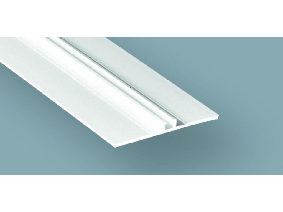 Προφίλ PVC, βάση λευκή πλάτους 35mm για GLASBORD μήκους 3000mm Προφίλ PVC, βάση λευκή πλάτους 35mm για GLASBORD μήκους 3000mm