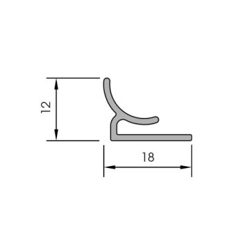 Προφίλ PVC, γωνιά λευκή για GLASBORD μήκους 2500mm, RAL 9010 - r Προφίλ PVC, γωνιά λευκή για GLASBORD μήκους 2500mm, RAL 9010 - r
