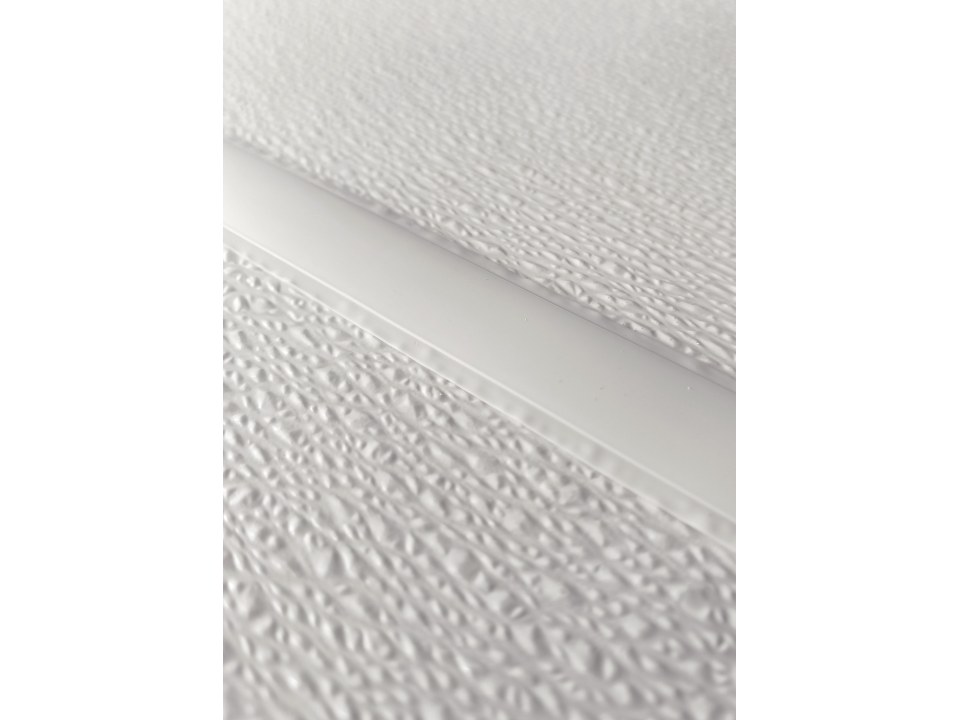Σετ Προφίλ PVC, καπάκι και βάση, λευκό, για GLASBORD μήκους 3000mm