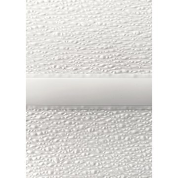 Σετ Προφίλ PVC, καπάκι και βάση, λευκό, για GLASBORD μήκους 3000mm - r