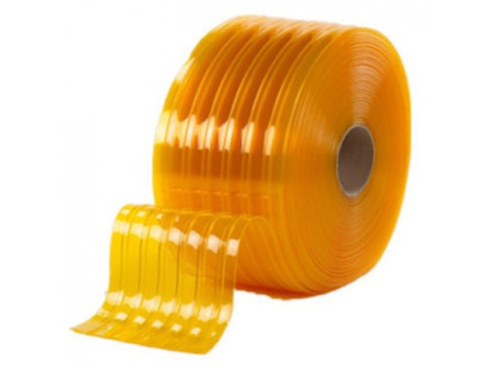 Ρολό PVC 300x3 κίτρινο ριγέ/50m