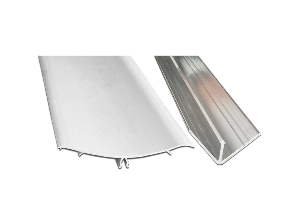 Hygiene corner profile set (PVC with aluminum base)