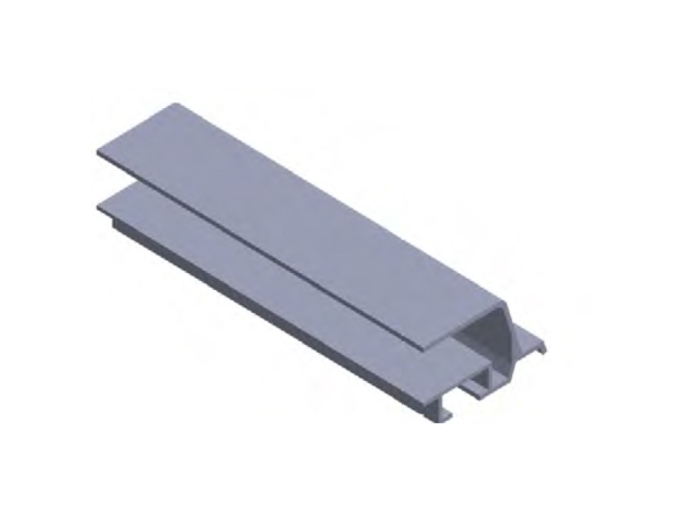 Ράγα αλουμινίου πλαινού οδηγού σύρσεως συρόμενης
