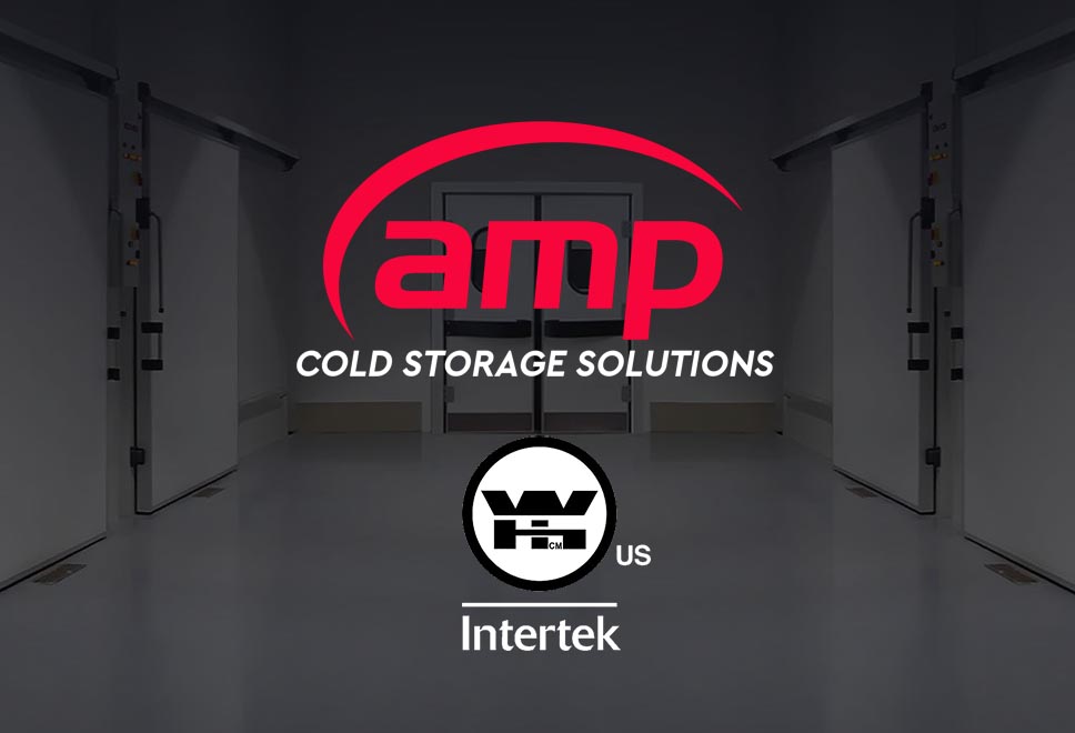 AMPINTERTEK listed CE 1634-1 +UL 10C fire rated cold storage and freezer doors