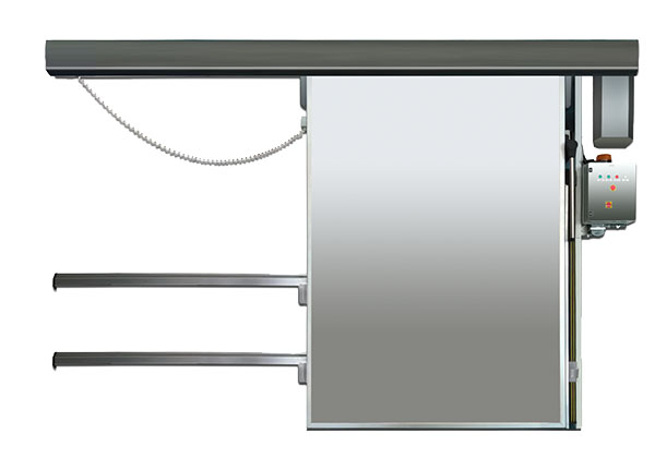 AMP Συρόμενη ηλεκτρική πυράντοχη πόρτα ψυκτικού θαλάμου